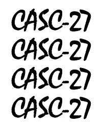 Proceedings of CASC-27 – the CADE-27 ATP System Competition