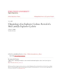 Revival of a Mid-Latitude Explosive Cyclone Calvin A