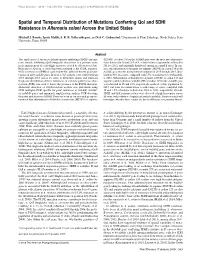 Spatial and Temporal Distribution of Mutations Conferring Qoi and SDHI Resistance in Alternaria Solani Across the United States