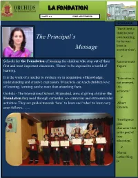 The Principal's Message
