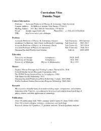 Curriculum Vitae Daisuke Nagai