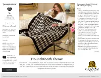 Houndstooth Throw