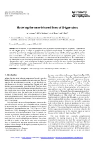 Modeling the Near-Infrared Lines of O-Type Stars
