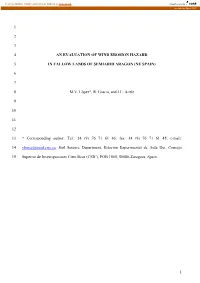 1 1 2 3 an Evaluation of Wind Erosion Hazard 4 in Fallow