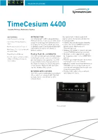 Data Sheet: Timecesium 4400