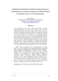 Enculturation of Kledi Dayak Kebahan Penyelopat (Inheritance