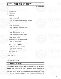 UNIT 1 RACE and ETHNICITY Race and Ethnicity