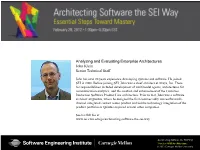 Architecting Software the SEI Way Twitter #Seiarchitecture © 2012 Carnegie Mellon University Outline Essential Problems for Architects