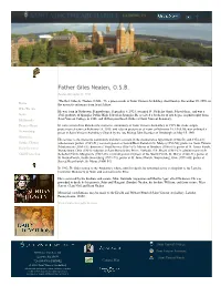 Benedictine Monks