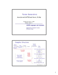 Parser Generators