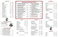 Webster Menu.Pdf