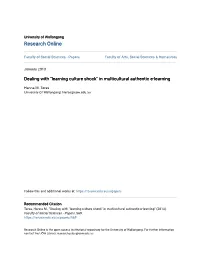 Learning Culture Shock" in Multicultural Authentic E-Learning