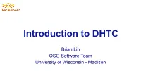 Introduction to DHTC