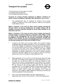 REP/305087/3 the Royal Borough of Kensington & Chelsea Local Development Framework: Core Strategy Examination in Public