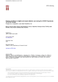 Shaping Workflows in Digital and Remote Diabetes Care During the COVID-19 Pandemic Via Service Design Prospective, Longitudinal, Open-Label Feasibility Trial