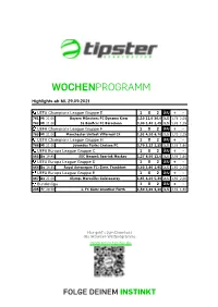 Wochenprogramm