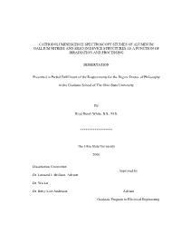 Cathodoluminescence Spectroscopy Studies of Aluminum Gallium Nitride and Silicon Device Structures As a Function of Irradiation and Processing