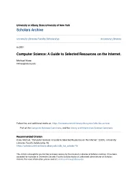 Computer Science: a Guide to Selected Resources on the Internet