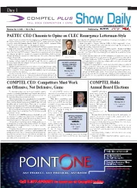 PAETEC CEO Chesonis to Opine on CLEC Resurgence Letterman-Style Arunas Chesonis Is the Man of the Hour
