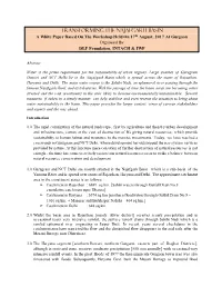 Transforming the Najafgarh Basin a White Paper Based on the Workshop Held on 17Th August, 2017 at Gurgaon Organised by DLF Foundation, INTACH & IWP