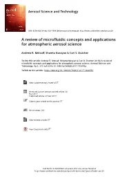 A Review of Microfluidic Concepts and Applications for Atmospheric Aerosol Science