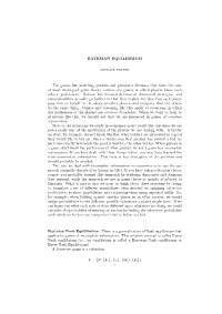 BAYESIAN EQUILIBRIUM the Games Like Matching Pennies And