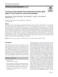 For Vector-Borne Pathogens