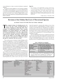 Revision of the Felidae Red List of Threatened Species