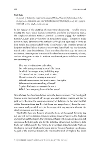 410 Paul Avis in the Heyday of the Drafting of Ecumenical Documents – Notably Arcic I (1981), the Wcc 'Lima' Document