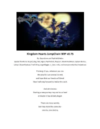 Kingdom Hearts Jumpchain WIP V0.75