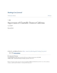 Supervision of Charitable Trusts in California Lisa M