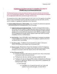 February 6, 2021 1 FRAMEWORK FOR