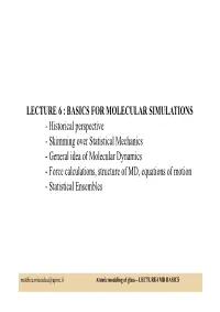 Molecular Dynamics Simulations