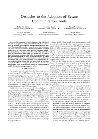 Obstacles to the Adoption of Secure Communication Tools