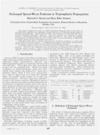 Prolonged Space-Wave Fadeouts in Tropospheric Propagation Albrecht P