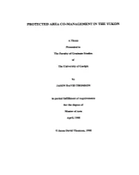 Protected Area Co-Management in the Yukon