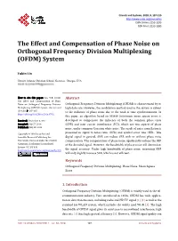 The Effect and Compensation of Phase Noise on Orthogonal Frequency Division Multiplexing (OFDM) System