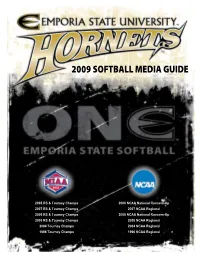 2009 Softball Media Guide