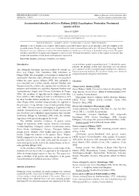 An Annotated Checklist of Euxoa Hübner, [1821] (Lepidoptera: Noctuidae: Noctuinae) Species of Iran