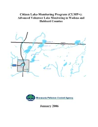 Citizen Lake-Monitoring Program (CLMP+): Advanced Volunteer Lake Monitoring in Wadena and Hubbard Counties