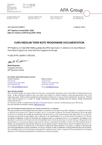 Euro Medium Term Note Programme Documentation
