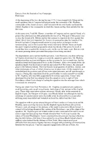 Extracts from the Journals of My Campaigns by Paul Jones