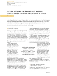 Is the Scientific Method a Myth? Perspectives from the History and Philosophy of Science