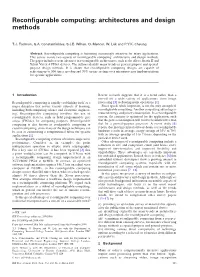 Reconfigurable Computing