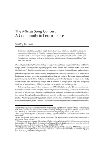 The Kohaku Song Contest: a Community in Performance