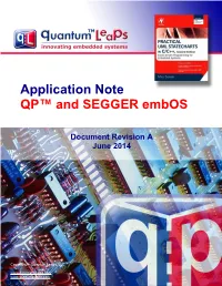 Application Note: QP and SEGGER Embos
