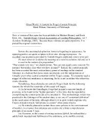 Ghost World: a Context for Frege's Context Principle Mark Wilson, University of Pittsburgh