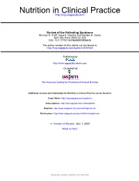 Refeeding Syndrome Articles.Pdf