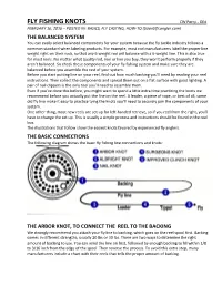 FLY FISHING KNOTS CW Perry - Oed FEBRUARY 16, 2015 – POSTED IN: BASICS, FLY CASTING, HOW-TO (Scientificangler.Com)