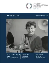 NEWSLETTER Issue: 485 - November 2019
